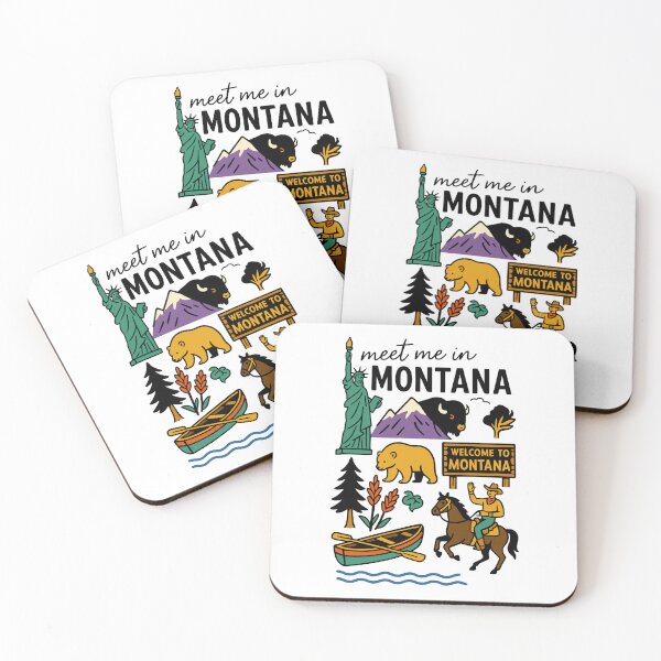 Item preview, Meet Me in Montana – hand drawn wild west adventure designed and sold by CleanDecor.