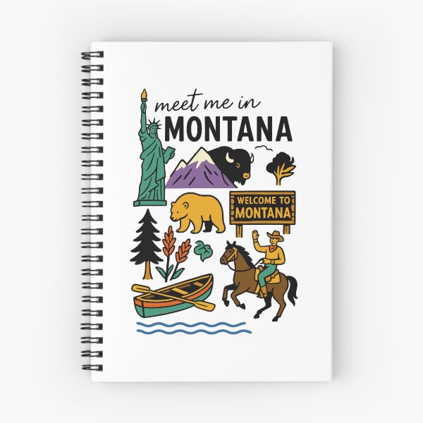Item preview, Meet Me in Montana – hand drawn wild west adventure designed and sold by CleanDecor.
