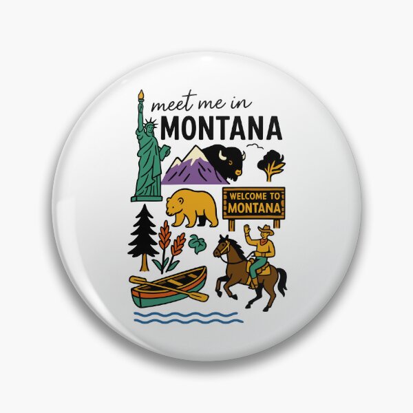 Item preview, Meet Me in Montana – hand drawn wild west adventure designed and sold by CleanDecor.