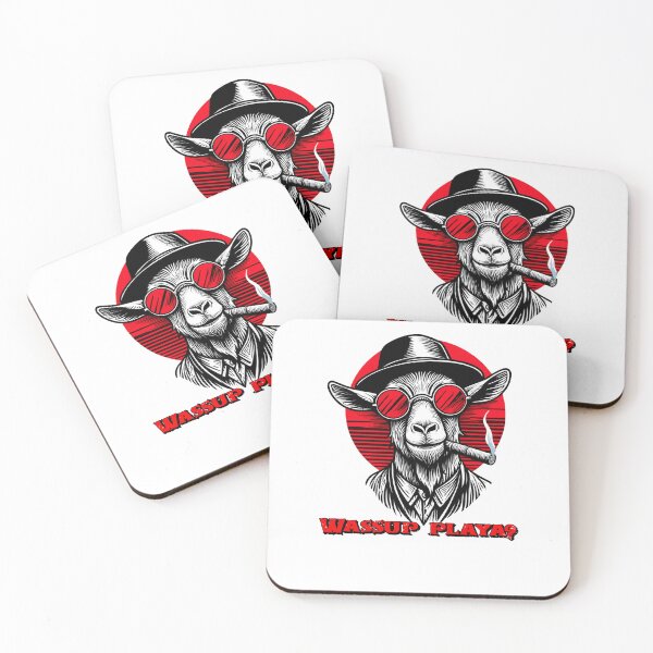 Item preview, Wassup Playa | Funny Mafia Goat Gangster T-Shirt designed and sold by majesty-prints.