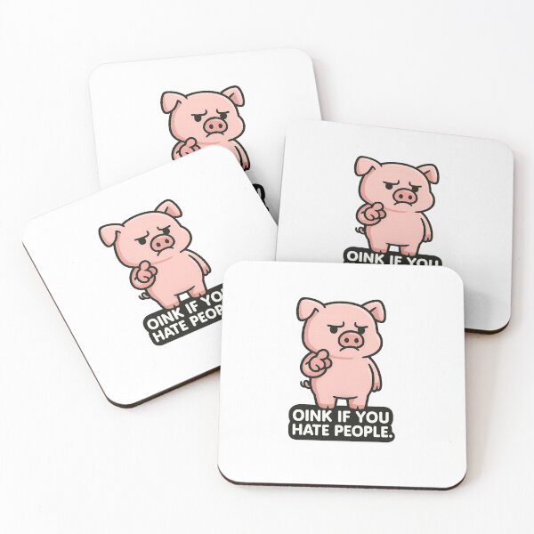 Item preview, Sarcastic Pig – “Oink if you hate people.” designed and sold by Thorrdu.