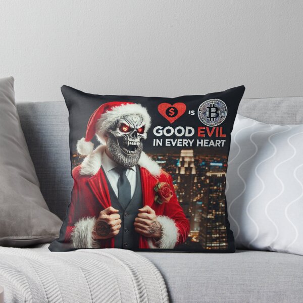 Item preview, Gothic Santa Bitcoin Skull Night designed and sold by Voodoo Store Paranormal Collections.