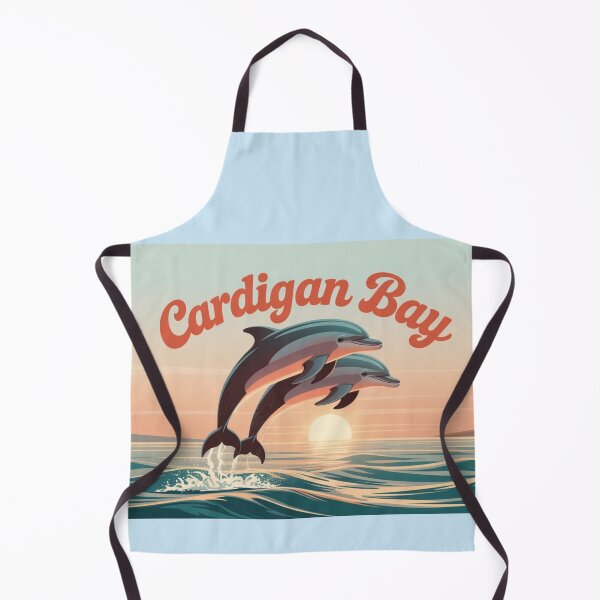 Item preview, Cardigan Bay Dolphins - Retro Sunset Vibes designed and sold by ByBryteG.