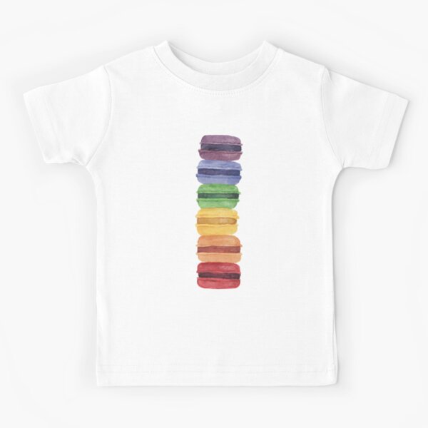 Macaron Arcoiris Camiseta para niños