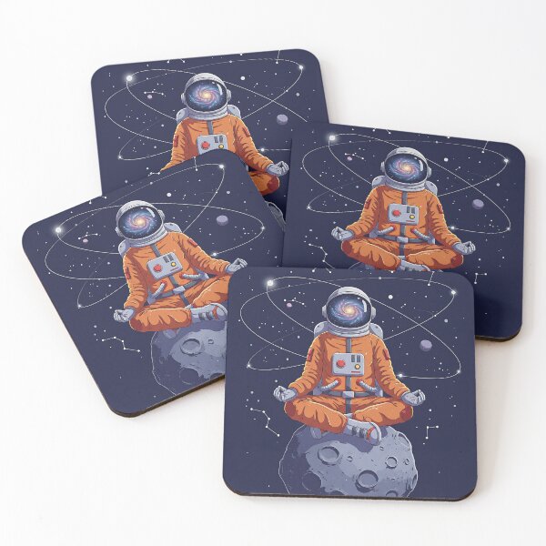 Item preview, Calm Astronaut Meditating on Floating Moon Rock designed and sold by Itsheartshop.