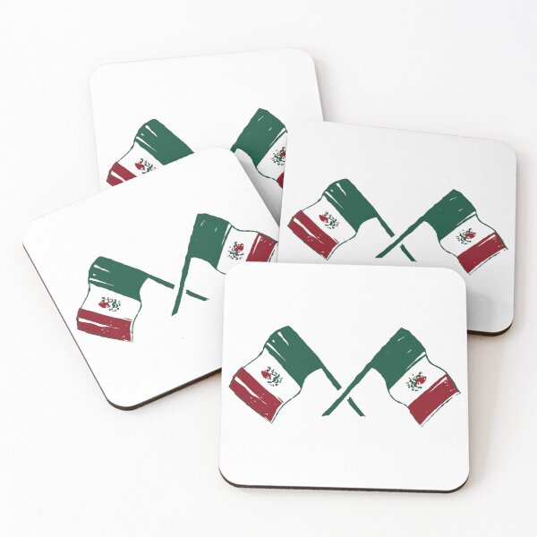 Item preview, Mexico Flags  designed and sold by Retro-Reverie.