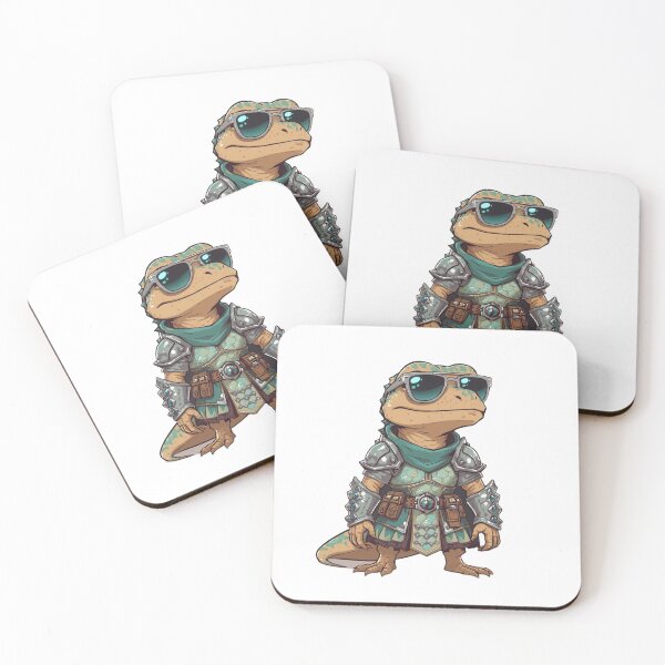 Item preview, Chill Crocodile Warrior | Armored Reptile | Moodimals Collection designed and sold by Simple Nature Studio.