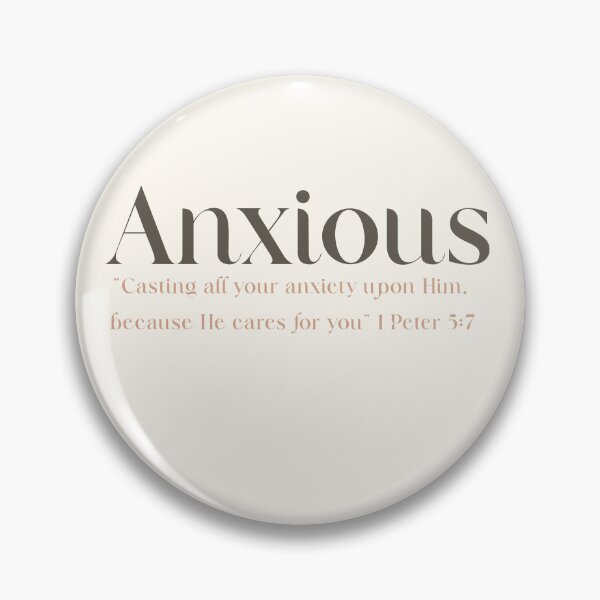 Item preview, "Anxious But Held – 1 Peter 5:7 Christian Design" designed and sold by Illustrated Faith.