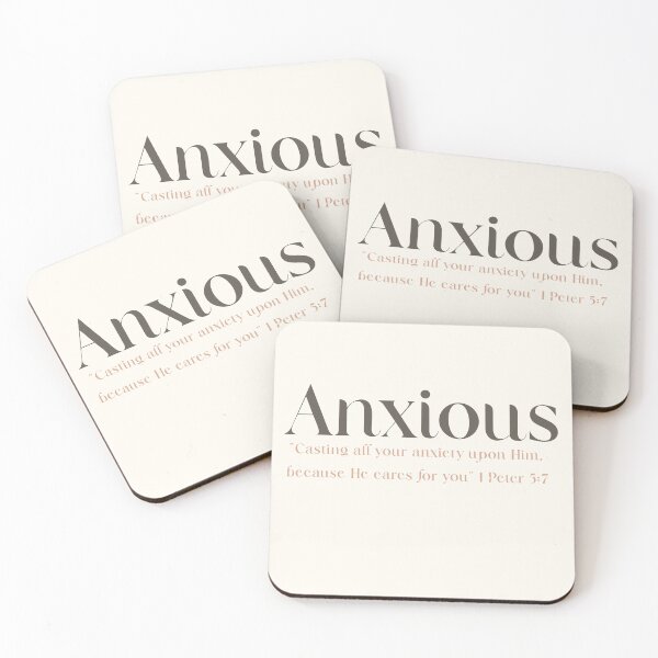 Item preview, "Anxious But Held – 1 Peter 5:7 Christian Design" designed and sold by Illustrated Faith.