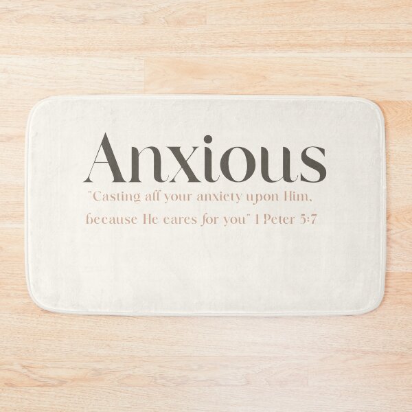 Item preview, "Anxious But Held – 1 Peter 5:7 Christian Design" designed and sold by Illustrated Faith.