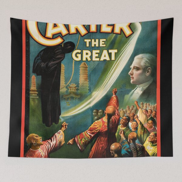 Item preview, Carter the Great Vintage Magician poster designed and sold by Vintage Designs +.