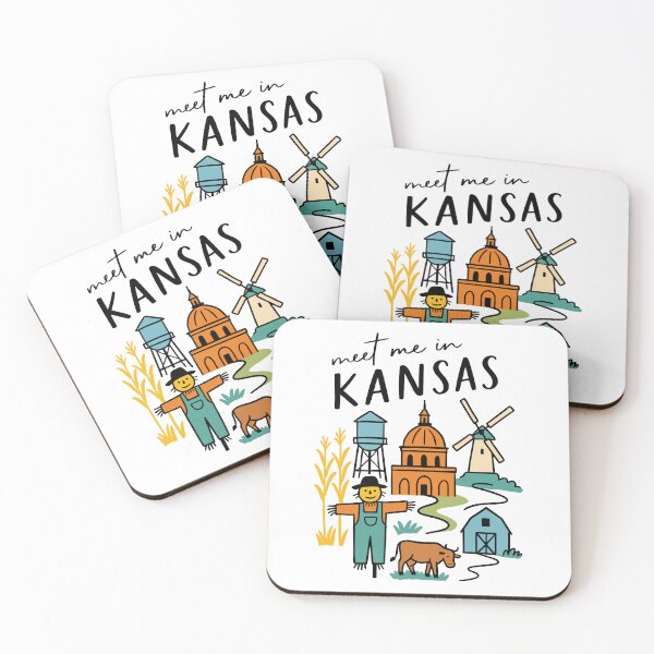 Item preview, Meet Me in Kansas – Hand drawn prairie and heartland design designed and sold by CleanDecor.