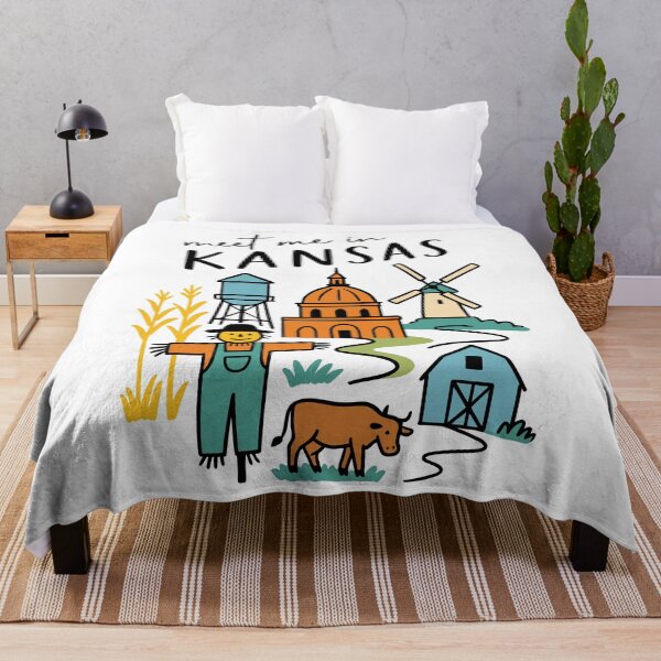 Item preview, Meet Me in Kansas – Hand drawn prairie and heartland design designed and sold by CleanDecor.