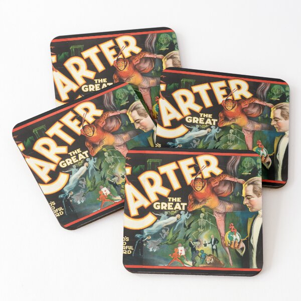 Item preview, Carter the Great Vintage Magician poster designed and sold by Vintage Designs +.