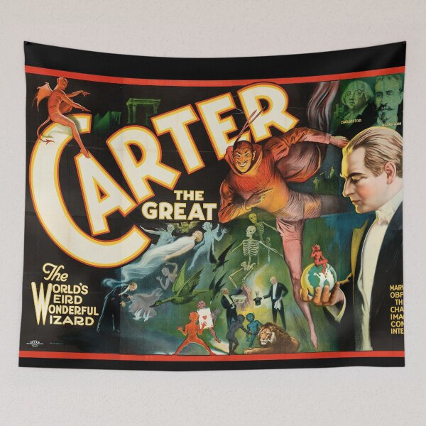 Item preview, Carter the Great Vintage Magician poster designed and sold by Vintage Designs +.