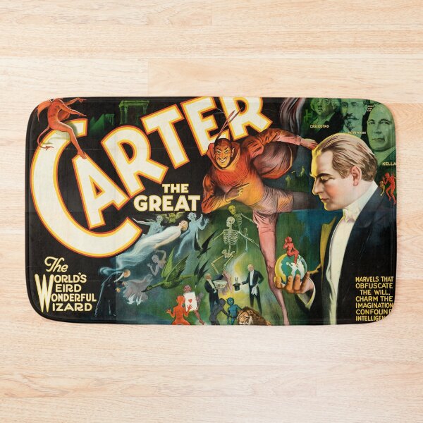 Item preview, Carter the Great Vintage Magician poster designed and sold by Vintage Designs +.