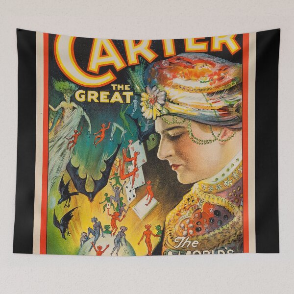 Item preview, Carter the Great Vintage Magician poster designed and sold by Vintage Designs +.
