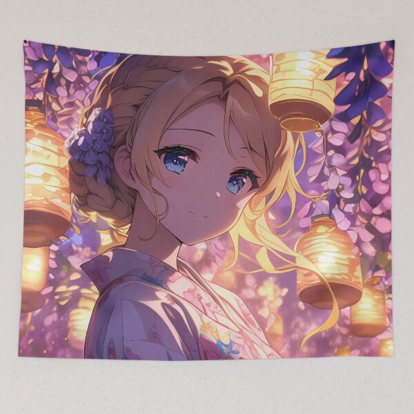 Item preview, Darjeeling Girls Und Panzer Anime Yukata Wisteria Glow designed and sold by earlobejerk.
