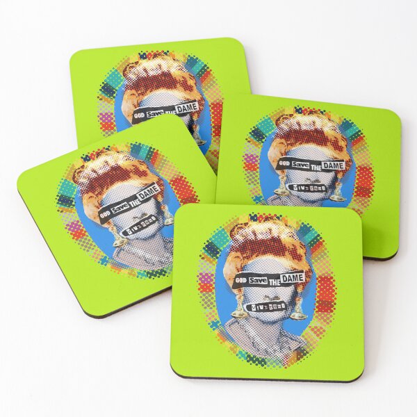Item preview, God Save The Dame - Acid Lime designed and sold by Big Fat Arts.