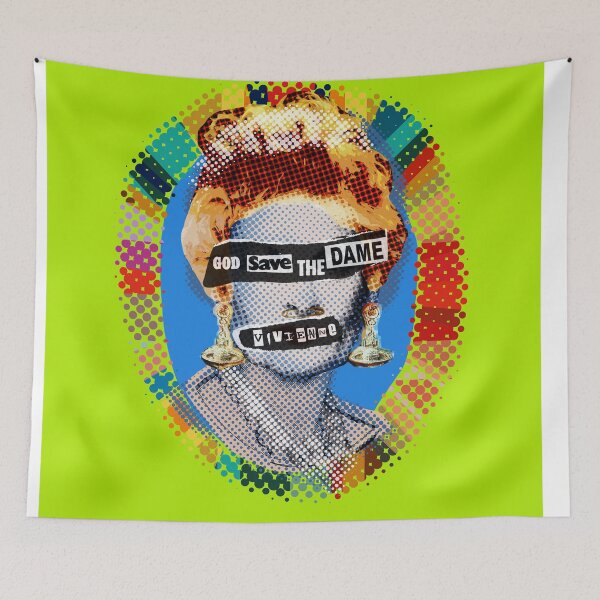 Item preview, God Save The Dame - Acid Lime designed and sold by Big Fat Arts.