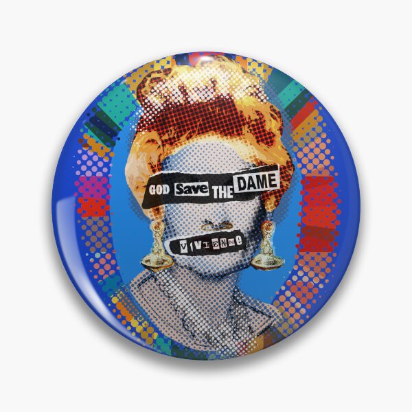 Item preview, God Save The Dame - Blue designed and sold by Big Fat Arts.
