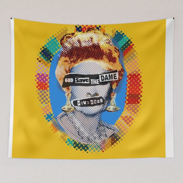 Item preview, God Save The Dame - Yellow designed and sold by Big Fat Arts.