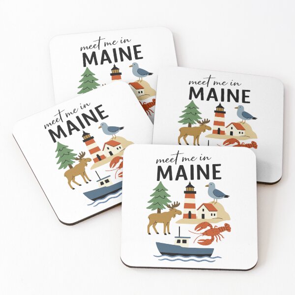 Item preview, Meet me in Maine – Hand drawn coastal charm and nature design designed and sold by CleanDecor.