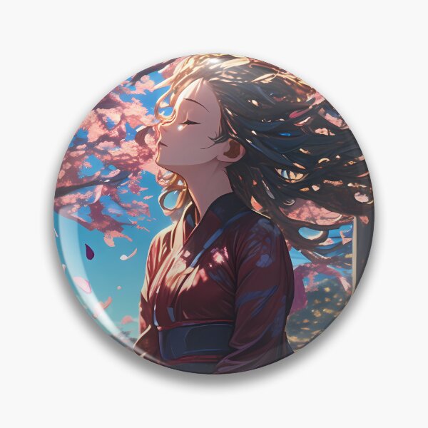 Item preview, Shiho Nishizumi Girls und Panzer Anime Cherry Blossom Meditation designed and sold by earlobejerk.