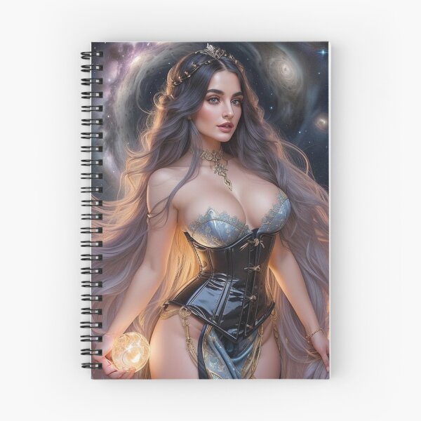 Item preview, Warrior of Aries – Fire Sign Goddess with Cosmos and Flame designed and sold by MissSaylor.