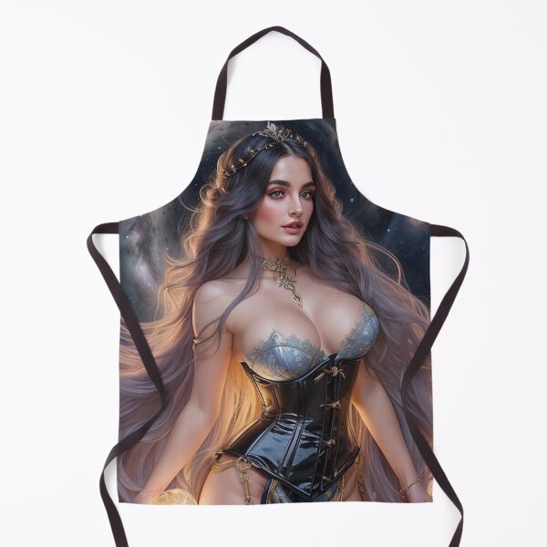 Item preview, Warrior of Aries – Fire Sign Goddess with Cosmos and Flame designed and sold by MissSaylor.