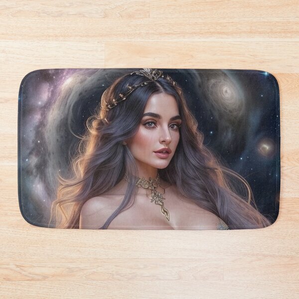 Item preview, Warrior of Aries – Fire Sign Goddess with Cosmos and Flame designed and sold by MissSaylor.