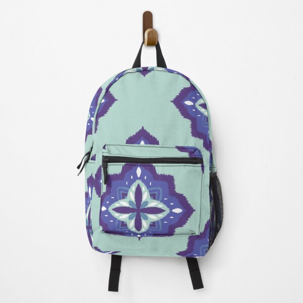 Item preview, Frozen Lotus – Soft Ikat Pattern in Cool Tones designed and sold by BeyondsDesign.