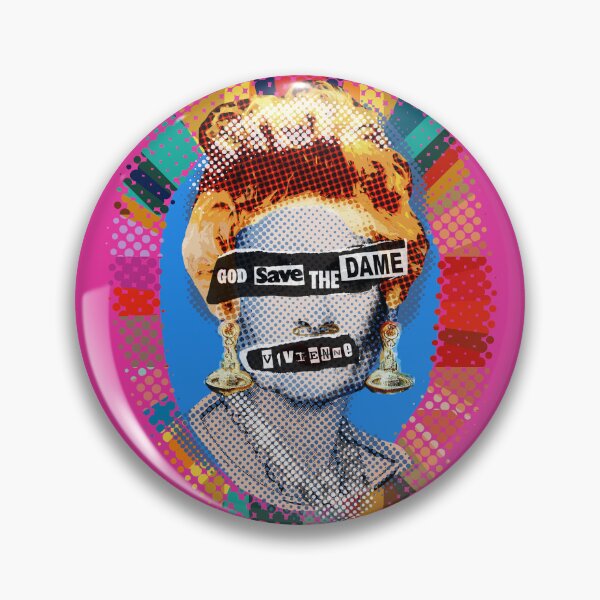 Aperçu de l'œuvre Dieu sauve la Dame - Punk Pink créée et vendue par Big Fat Arts.