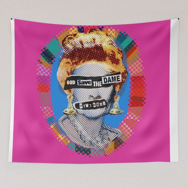 Item preview, God Save The Dame - Punk Pink designed and sold by Big Fat Arts.