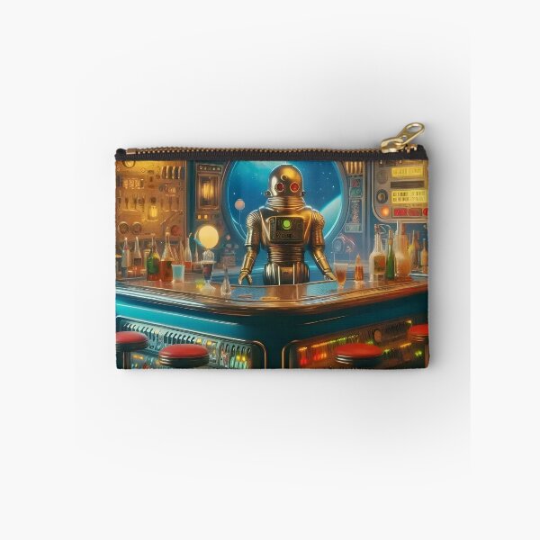 Item preview, Robot Bartender in Space Age Dive Bar designed and sold by Lee Hiller Designs.