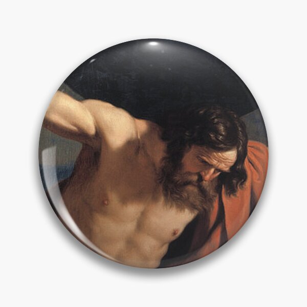 Item preview, Atlas holding up the celestial globe - Guercino (1646) designed and sold by Vintage Designs +.