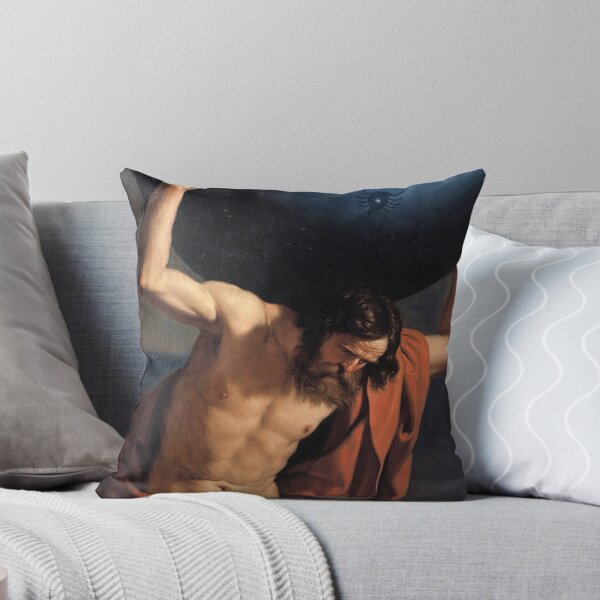Item preview, Atlas holding up the celestial globe - Guercino (1646) designed and sold by Vintage Designs +.