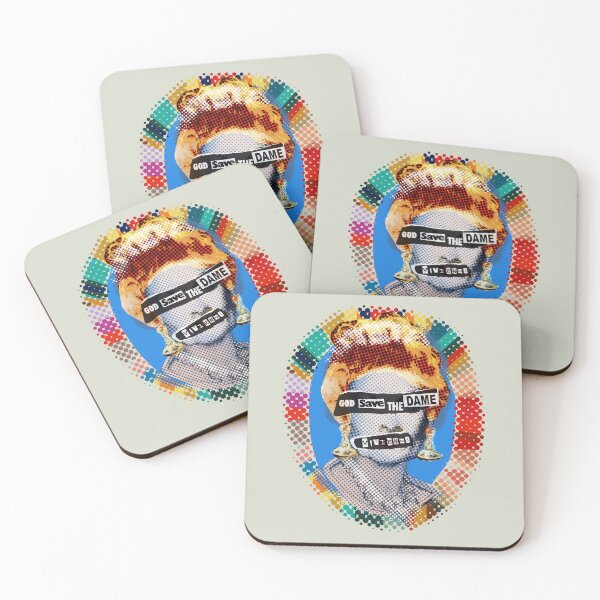 Item preview, God Save The Dame - White designed and sold by Big Fat Arts.