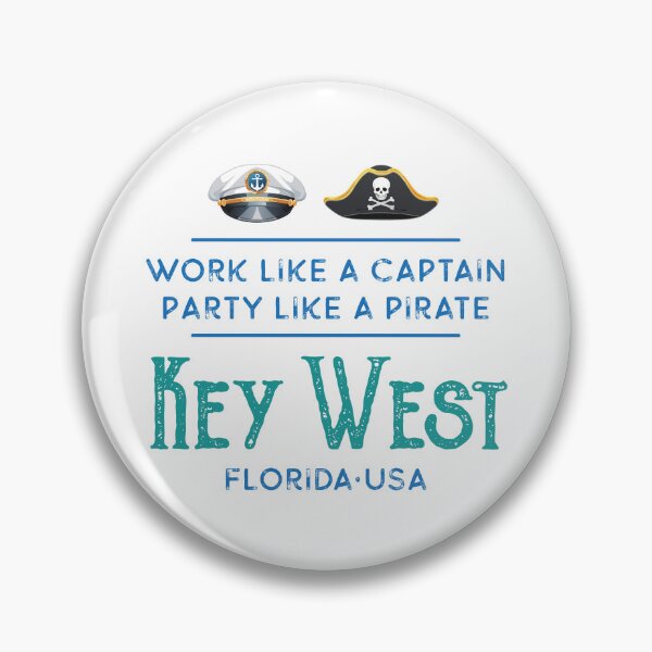 Item preview, Key West Florida Captain, Pirate Design designed and sold by Futurebeachbum.