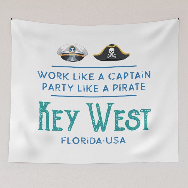 Item preview, Key West Florida Captain, Pirate Design designed and sold by Futurebeachbum.