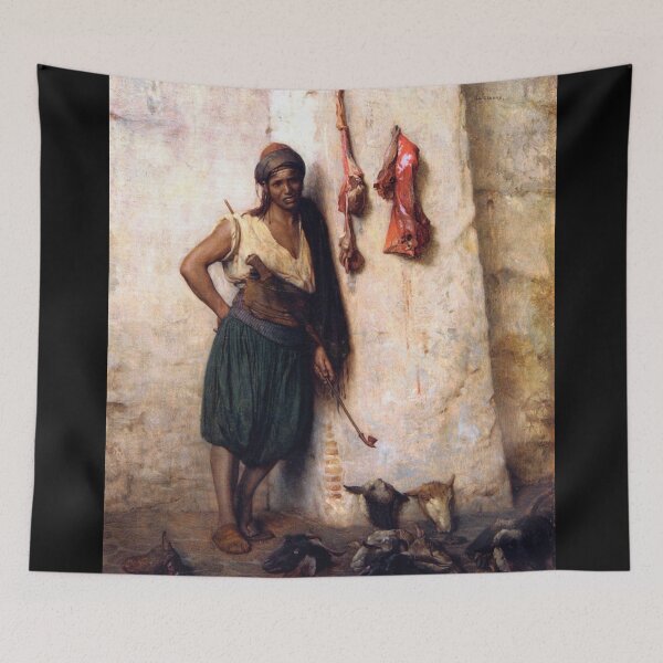Item preview, A Turkish Butcher Boy in Jerusalem - Jean Leon Gerome oil painting designed and sold by Vintage Designs +.