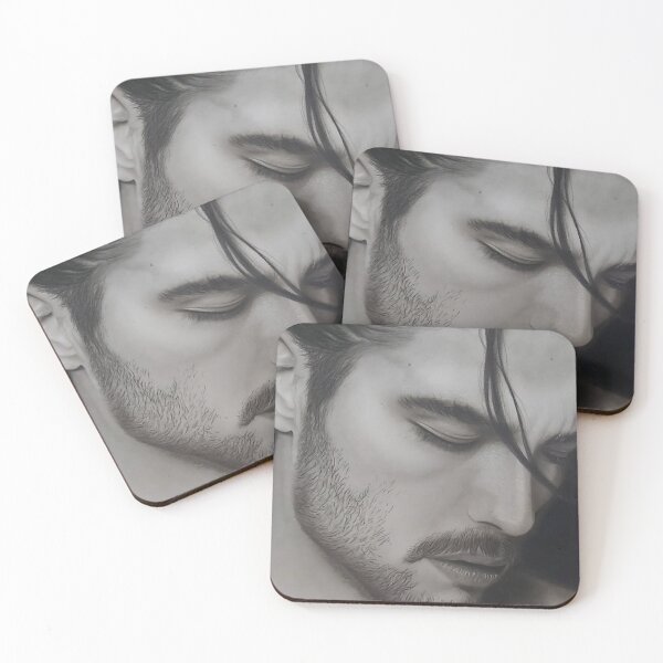 Item preview, "Buried in Thought – Emotional Charcoal Portrait" designed and sold by NegarTv Designs.