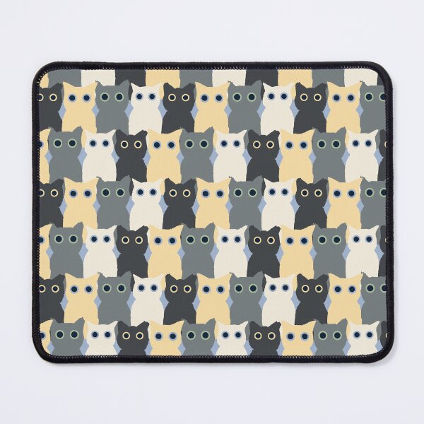 Item preview, Katter in Black & Yellow - Scandinavian-Inspired Cat Pattern designed and sold by MaxFy0517.