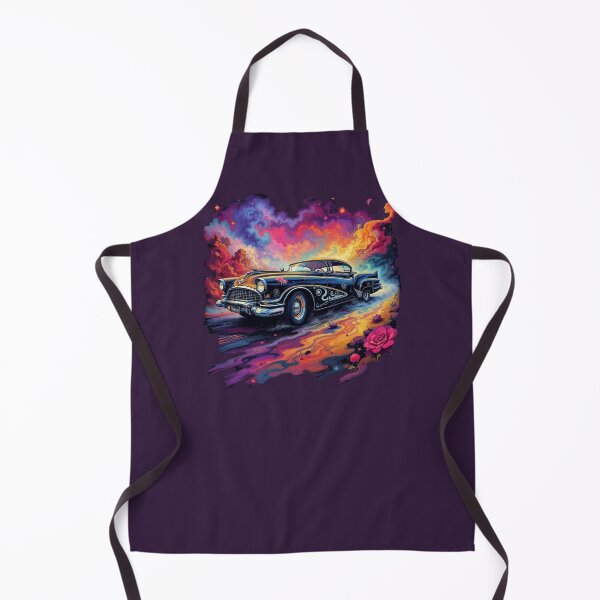 Item preview, Psychedelic Classic Car Art Print | Vibrant Retro Automobile Design designed and sold by TheGaliyaStudio.