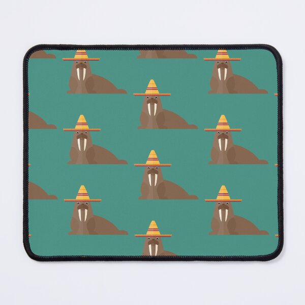 Item preview, Mexican walruses on blue designed and sold by reneesillus.