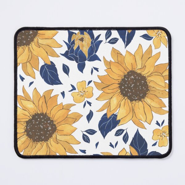 Item preview, Aesthetic Watercolor Pattern Sunflowers And Leaf designed and sold by AestHenni17.