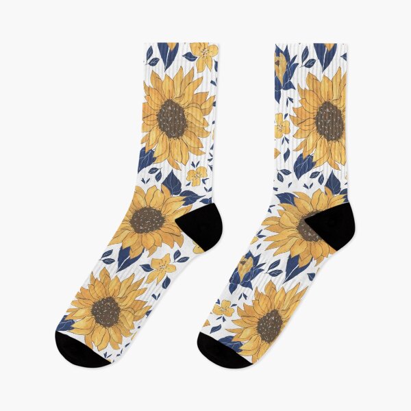 Item preview, Aesthetic Watercolor Pattern Sunflowers And Leaf designed and sold by AestHenni17.