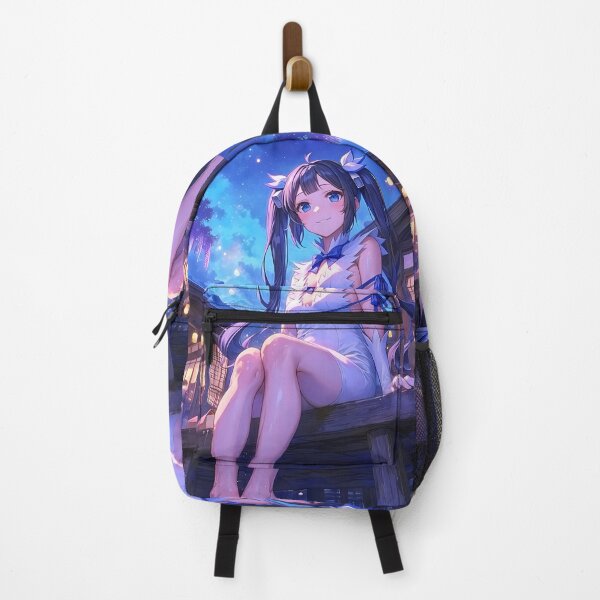 Item preview, Girl Hestia DanMachi Anime Moonlight Wisteria Boardwalk Night Reflection designed and sold by earlobejerk.