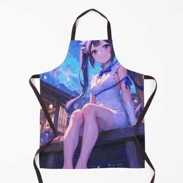 Item preview, Girl Hestia DanMachi Anime Moonlight Wisteria Boardwalk Night Reflection designed and sold by earlobejerk.