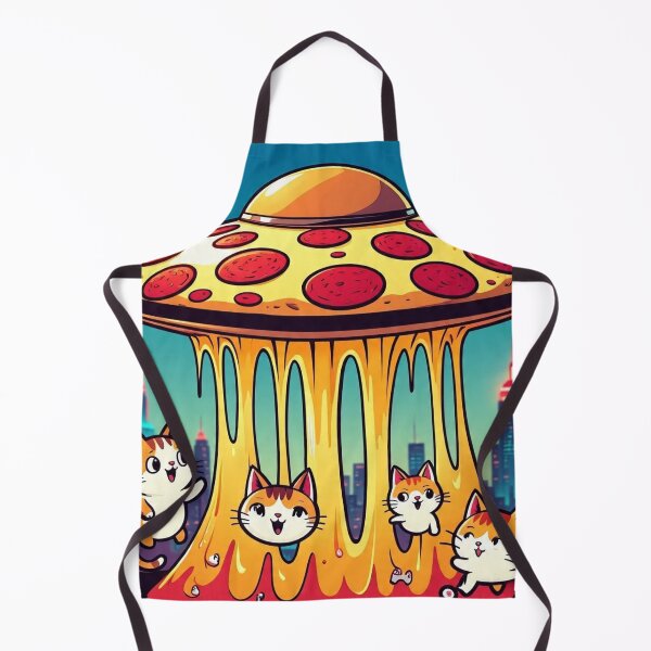 Item preview, Pizza UFO Cats | Cheesy Alien Abduction designed and sold by Esterlane.